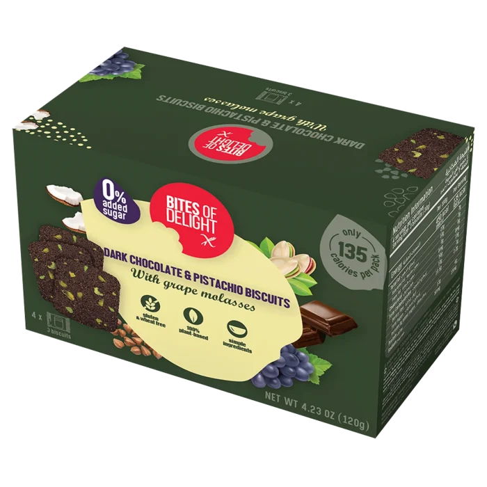 CHOCOLATE & PISTACHIO - BITES OF DELIGHT