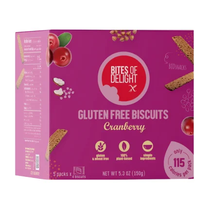 CRANBERRY BISCUITS - BITES OF DELIGHT